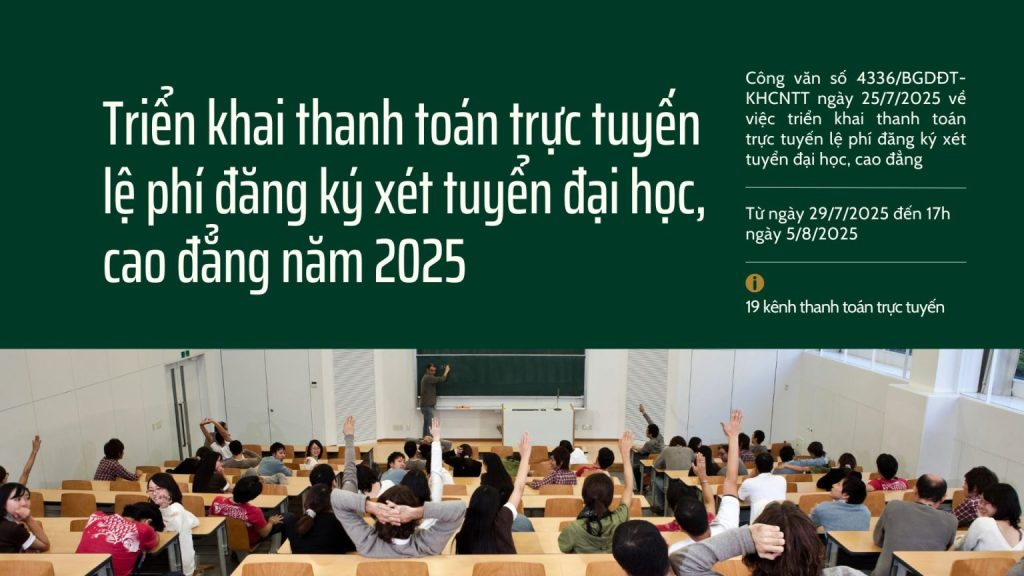 Trien khai thanh toan truc tuyen le phi dang ky xet tuyen dai hoc cao dang nam 2025 1536x864 1