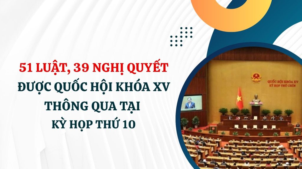51 Luat 39 Nghi quyet duoc Quoc hoi khoa XV thong qua tai Ky hop thu 10