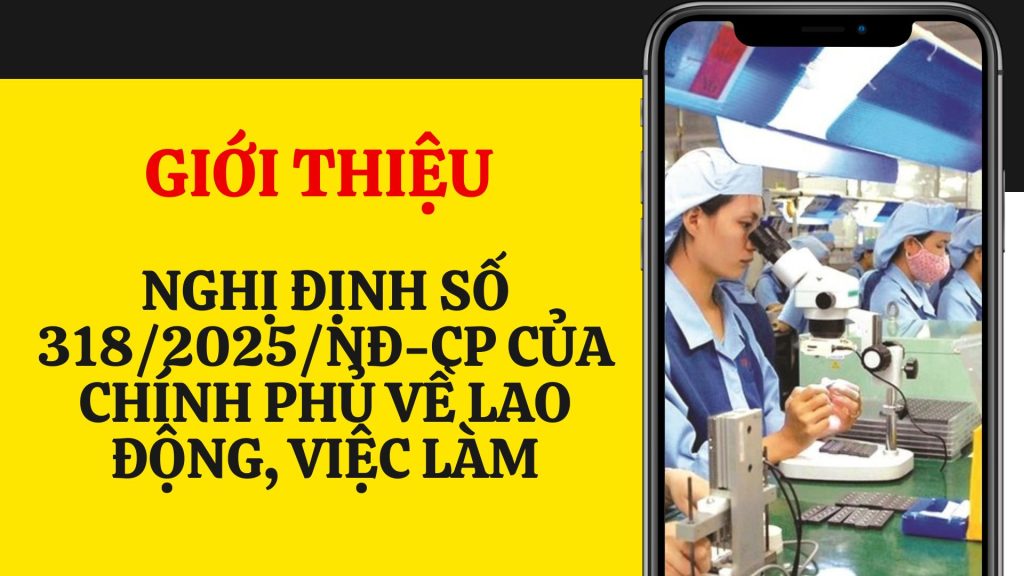 GIOI THIEU NGHI DINH SO 3182025ND CP CUA CHINH PHU VE LAO DONG VIEC LAM