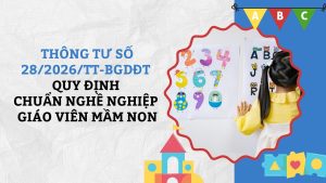 Thong tu so 282026TT BGDDT quy dinh Chuan nghe nghiep giao vien mam non